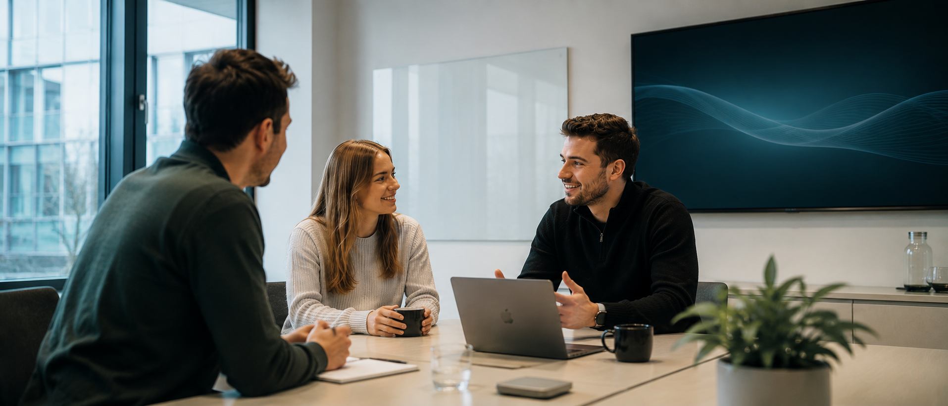 Collaborative meeting in modern office Berufschancen Traineeprogramm SPECTRUM